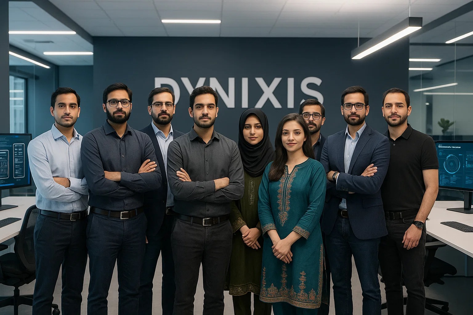 Our team working together on digital projects throughout the years